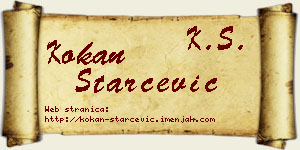 Kokan Starčević vizit kartica